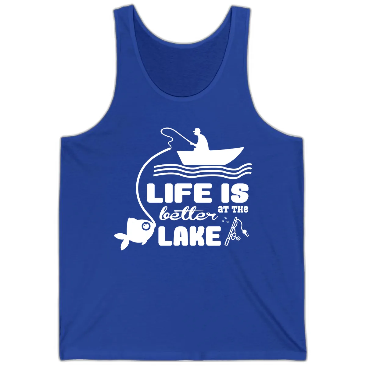Life Is Better At The Lake Fishing Tank in True Royal