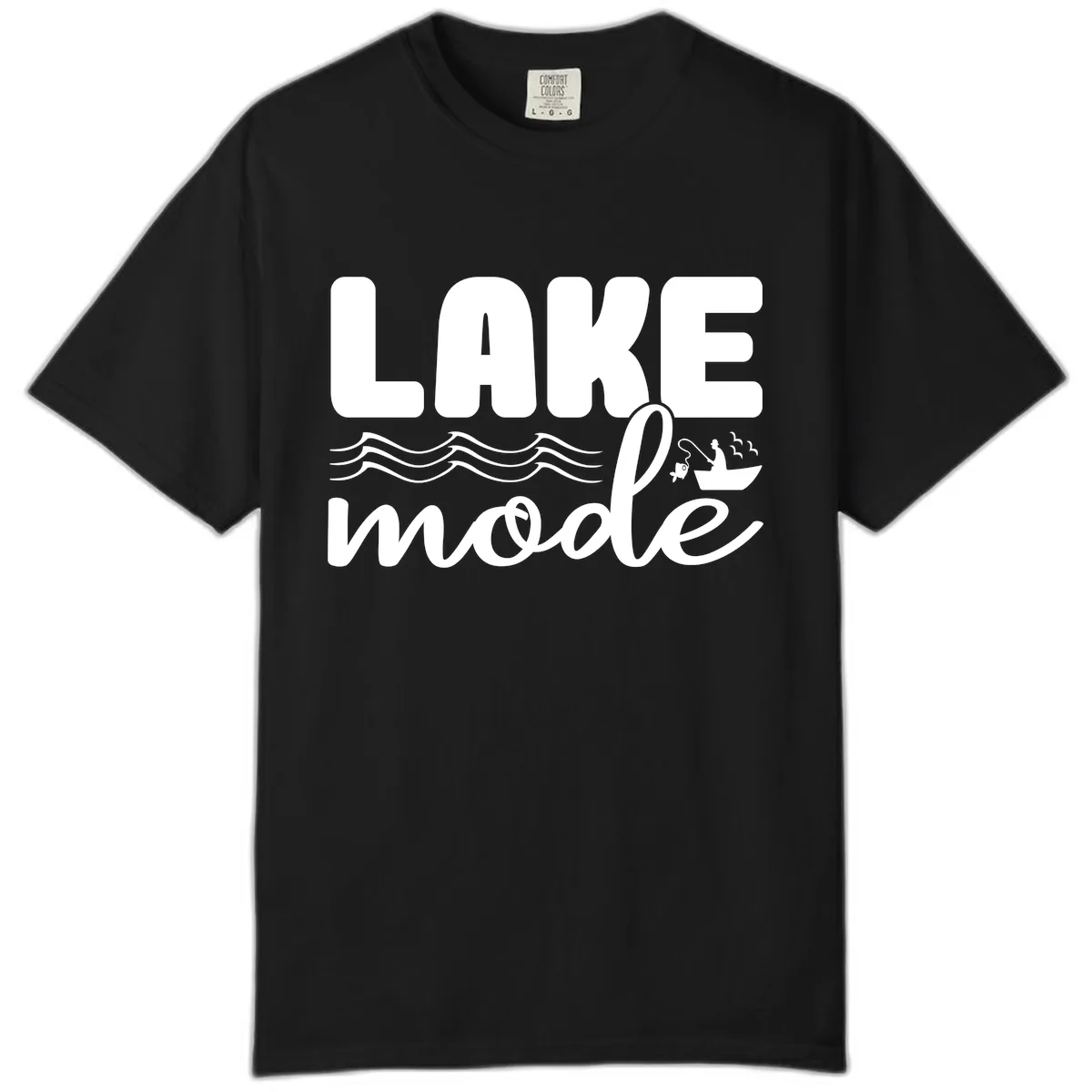 Lake Mode Typography Design Comfort Color in Black