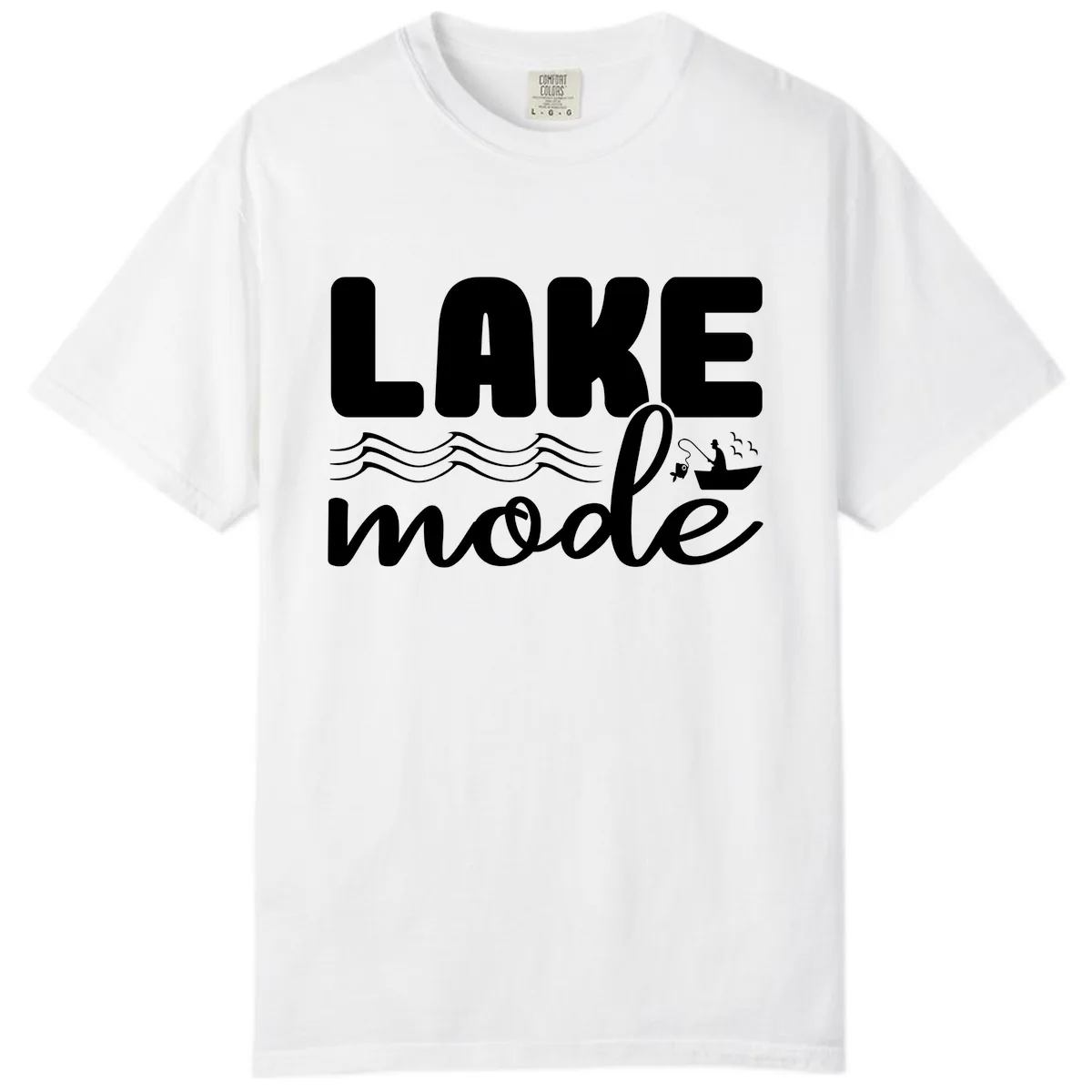 Lake Mode Typography Design Comfort Color in White