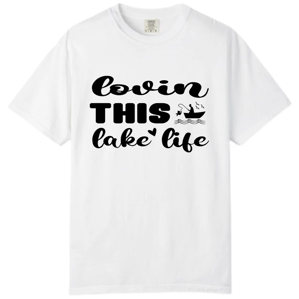 Lovin This Lake Life Comfort Color in White
