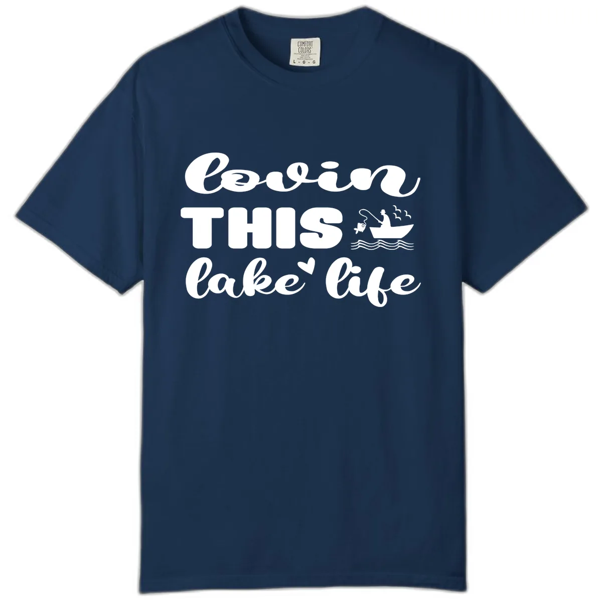 Lovin This Lake Life Comfort Color in Navy