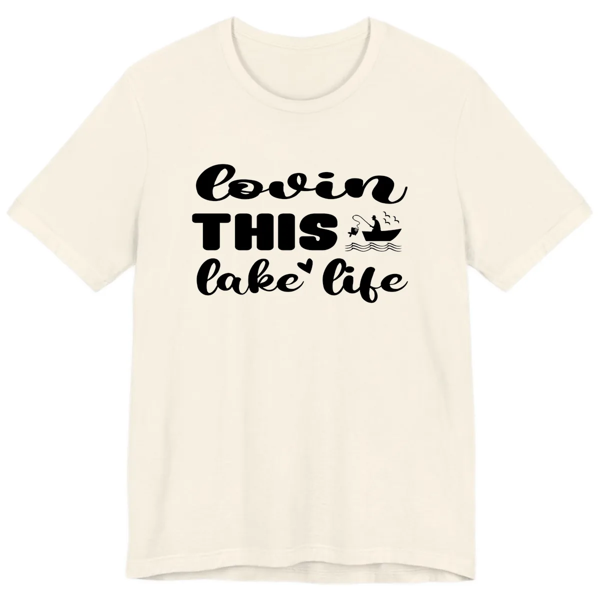 Lovin This Lake Life Premium T-Shirt in Natural
