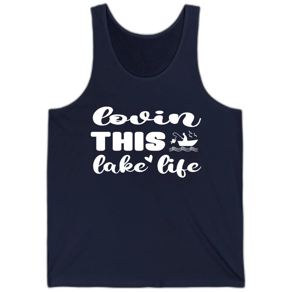 Lovin This Lake Life Tank in Navy