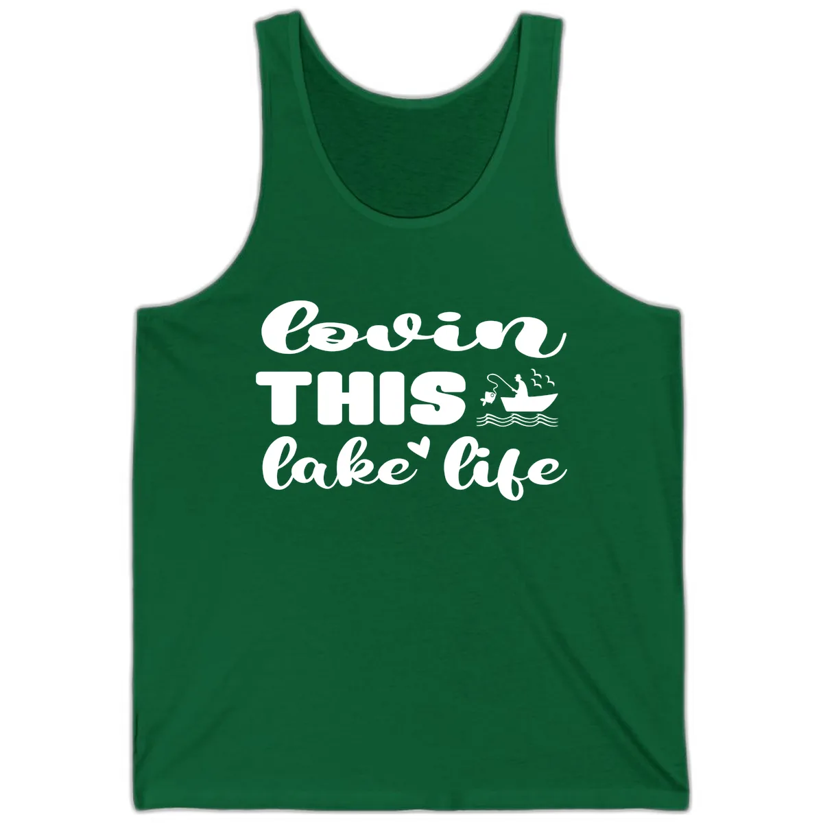 Lovin This Lake Life Tank in Kelly