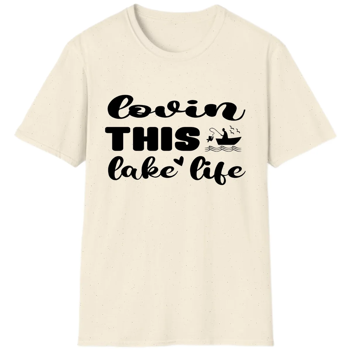 Lovin This Lake Life T-Shirt in Natural