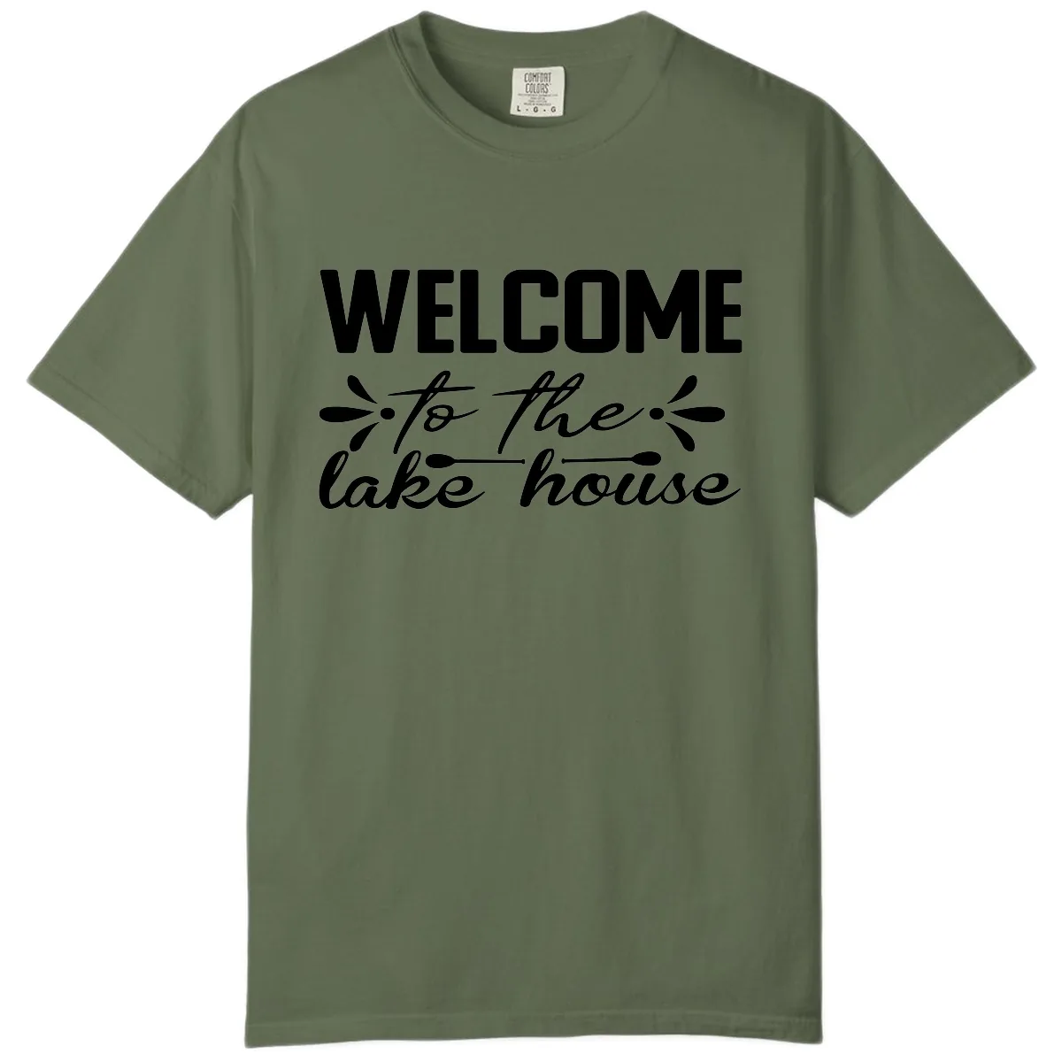 Welcome To The Lake House Design Comfort Color in Sage