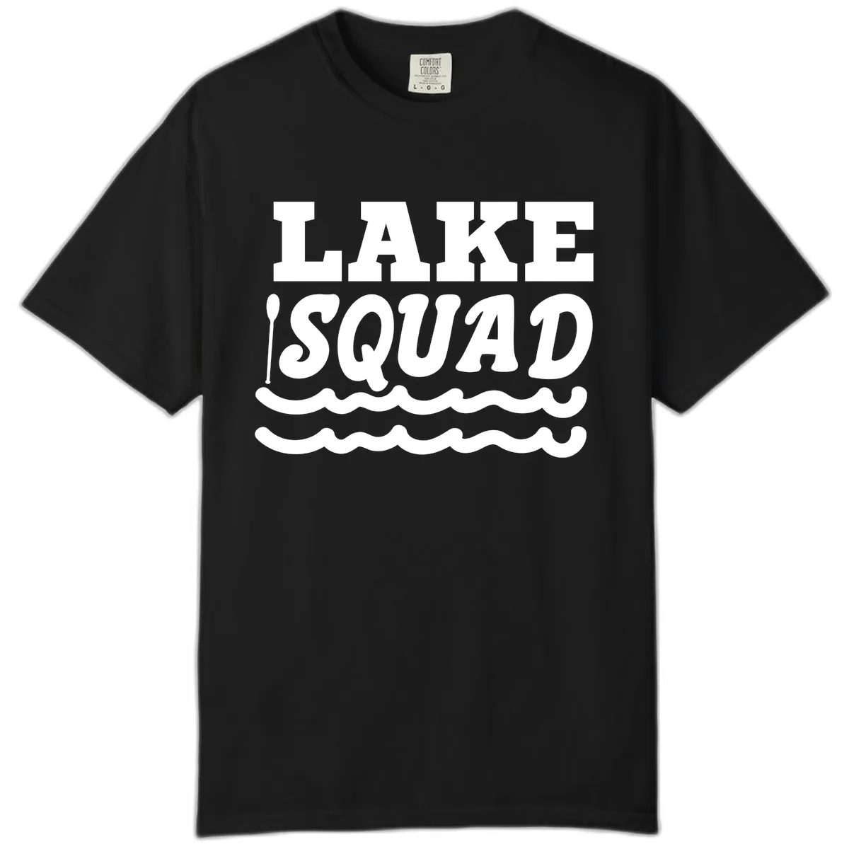 Lake Squad Matching Group Apparel Comfort Color in Black