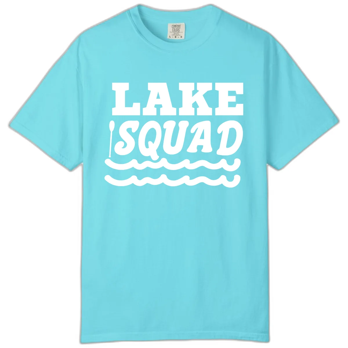 Lake Squad Matching Group Apparel Comfort Color in Lagoon Blue