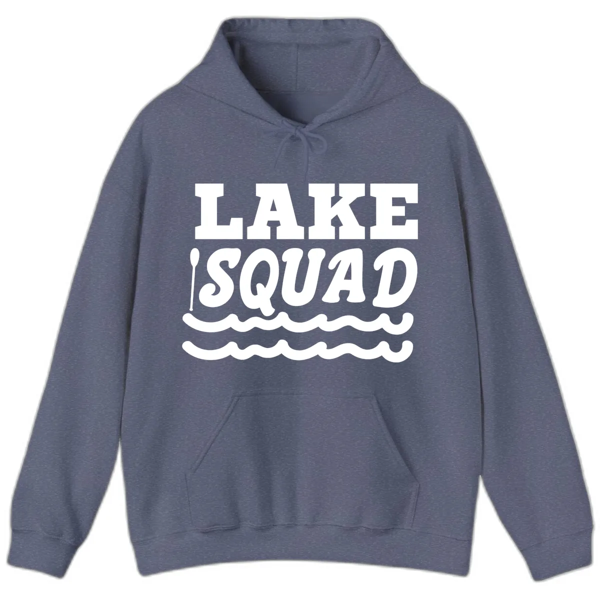Lake Squad Matching Group Apparel Hoodie in Heather Navy