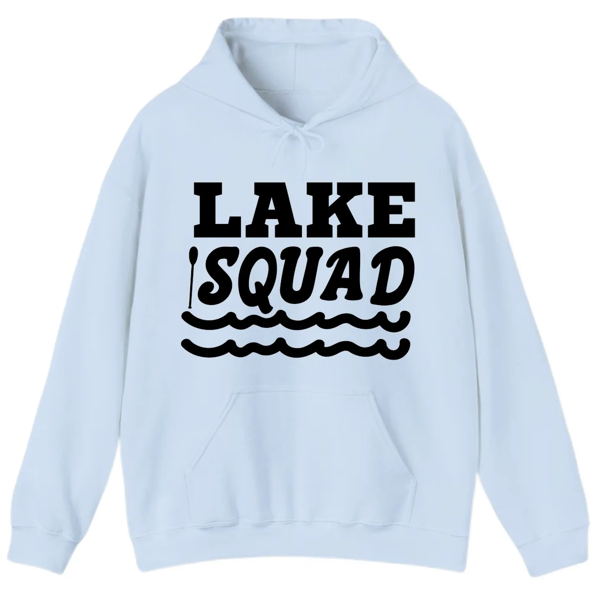 Lake Squad Matching Group Apparel Hoodie in Light Blue