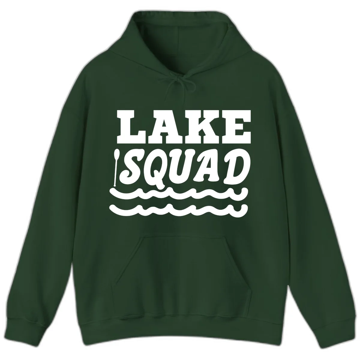 Lake Squad Matching Group Apparel Hoodie in Forest Green