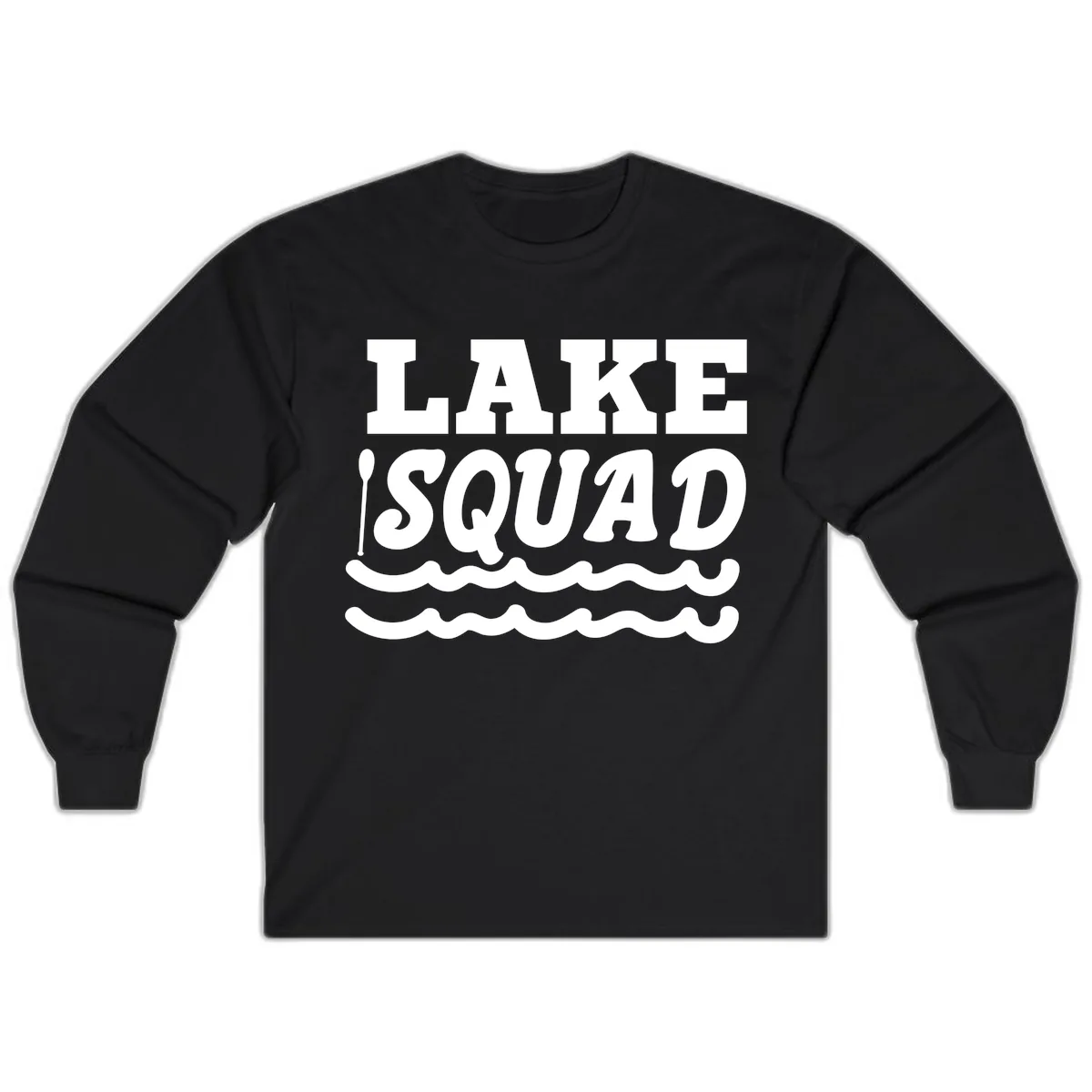 Lake Squad Matching Group Apparel Long Sleeve in Black