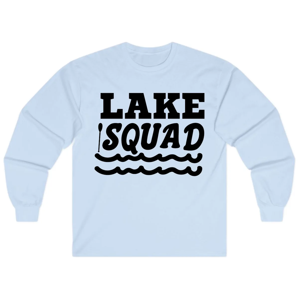 Lake Squad Matching Group Apparel Long Sleeve in Light Blue