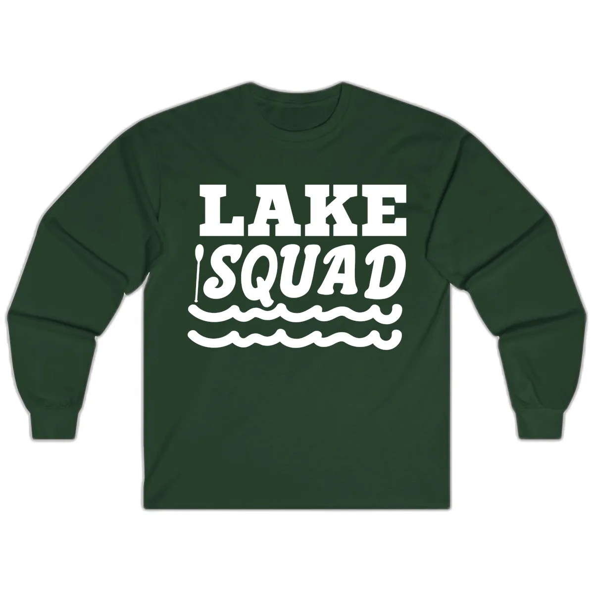 Lake Squad Matching Group Apparel Long Sleeve in Forest Green