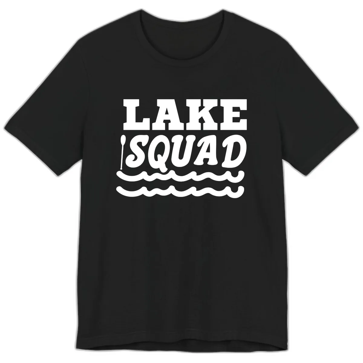 Lake Squad Matching Group Apparel Premium T-Shirt in Black