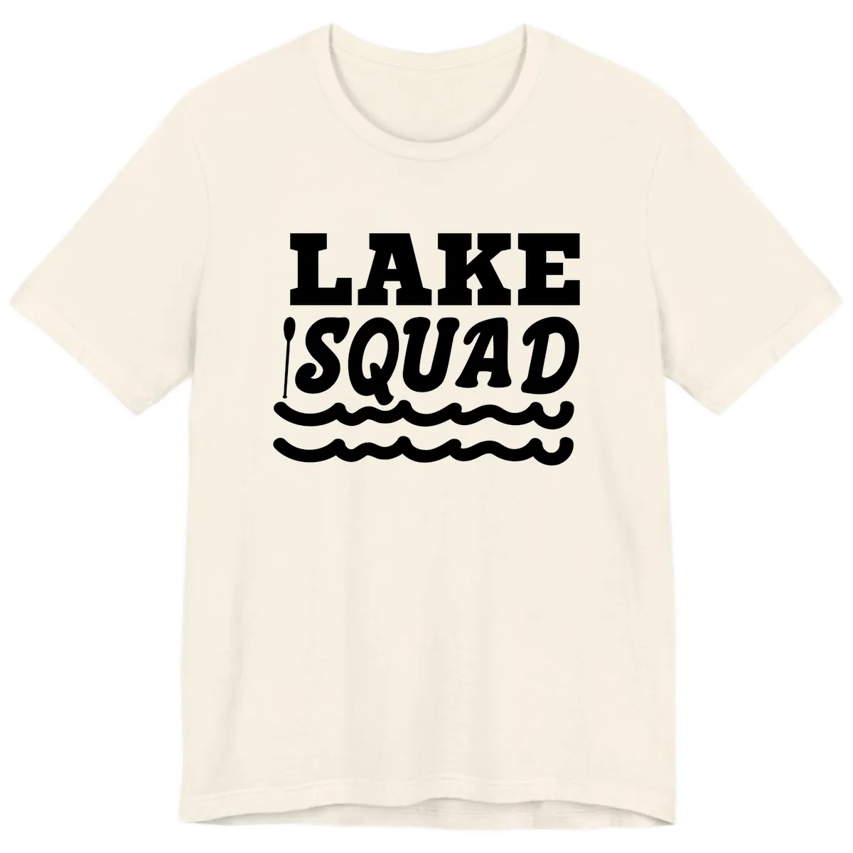 Lake Squad Matching Group Apparel Premium T-Shirt in Natural