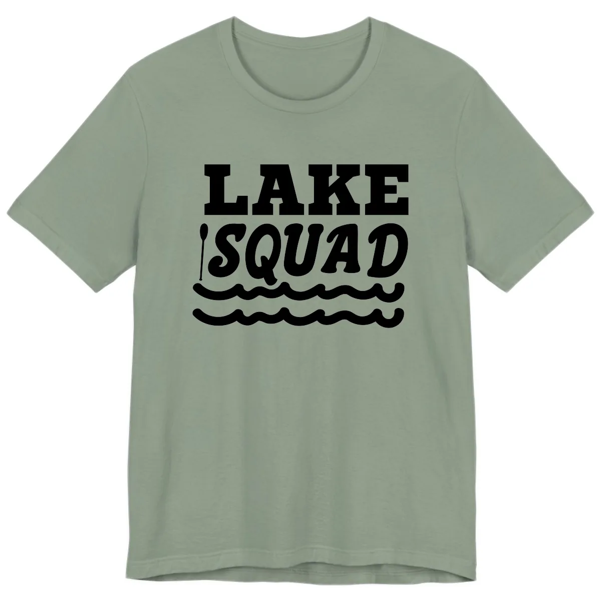 Lake Squad Matching Group Apparel Premium T-Shirt in Sage