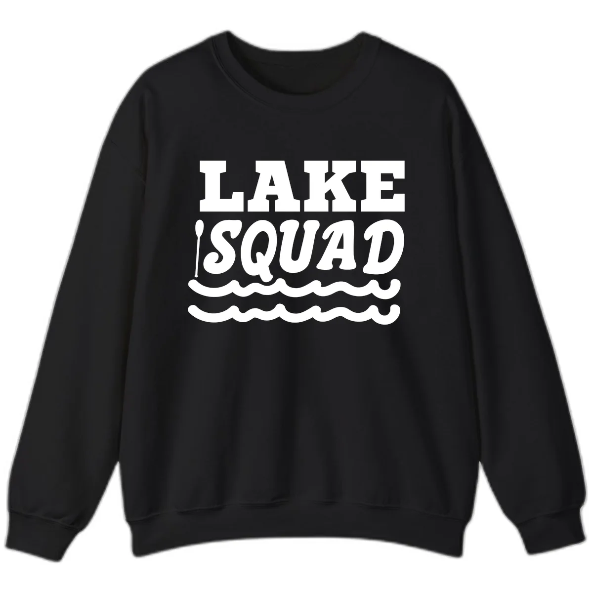 Lake Squad Matching Group Apparel Sweatshirt in Black