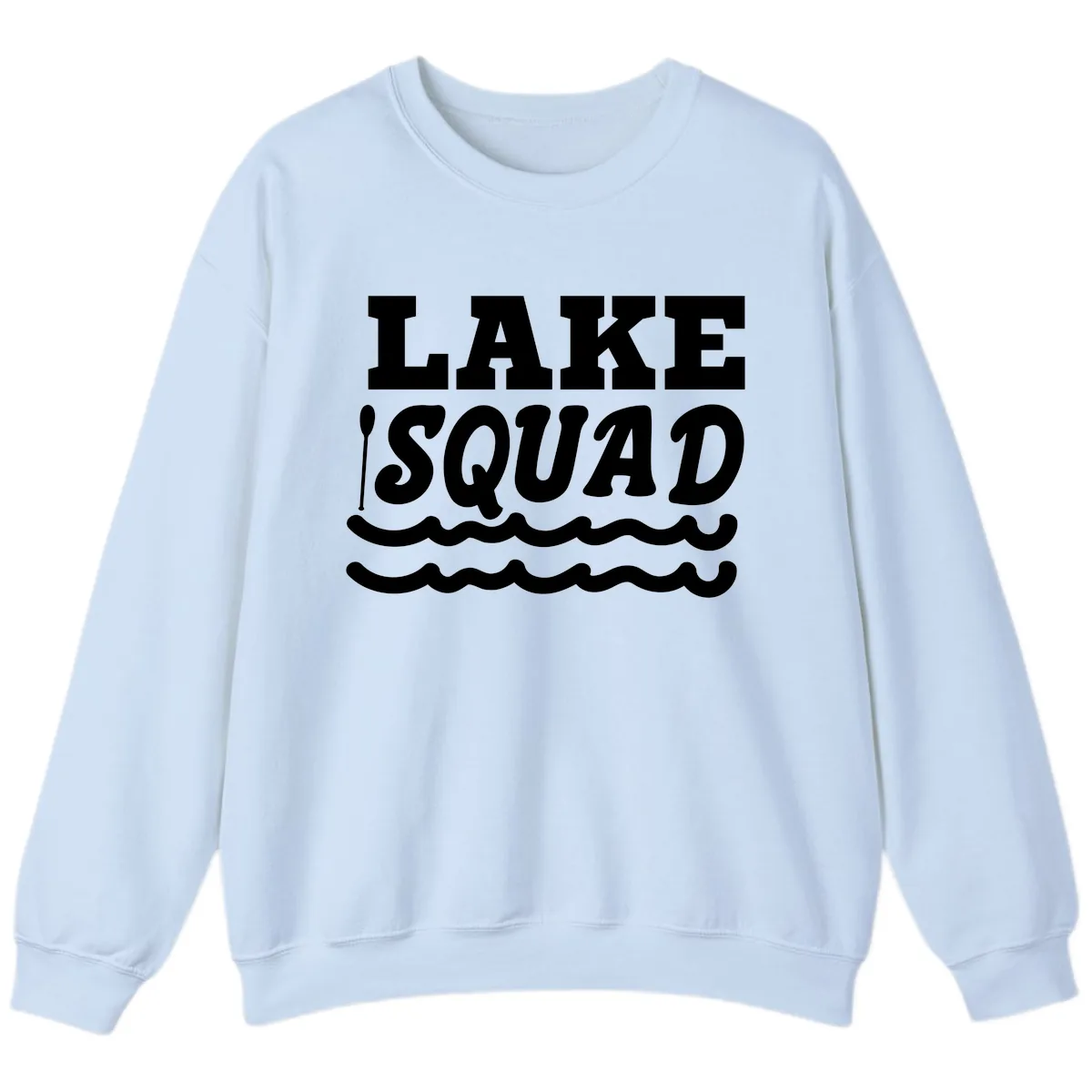 Lake Squad Matching Group Apparel Sweatshirt in Light Blue
