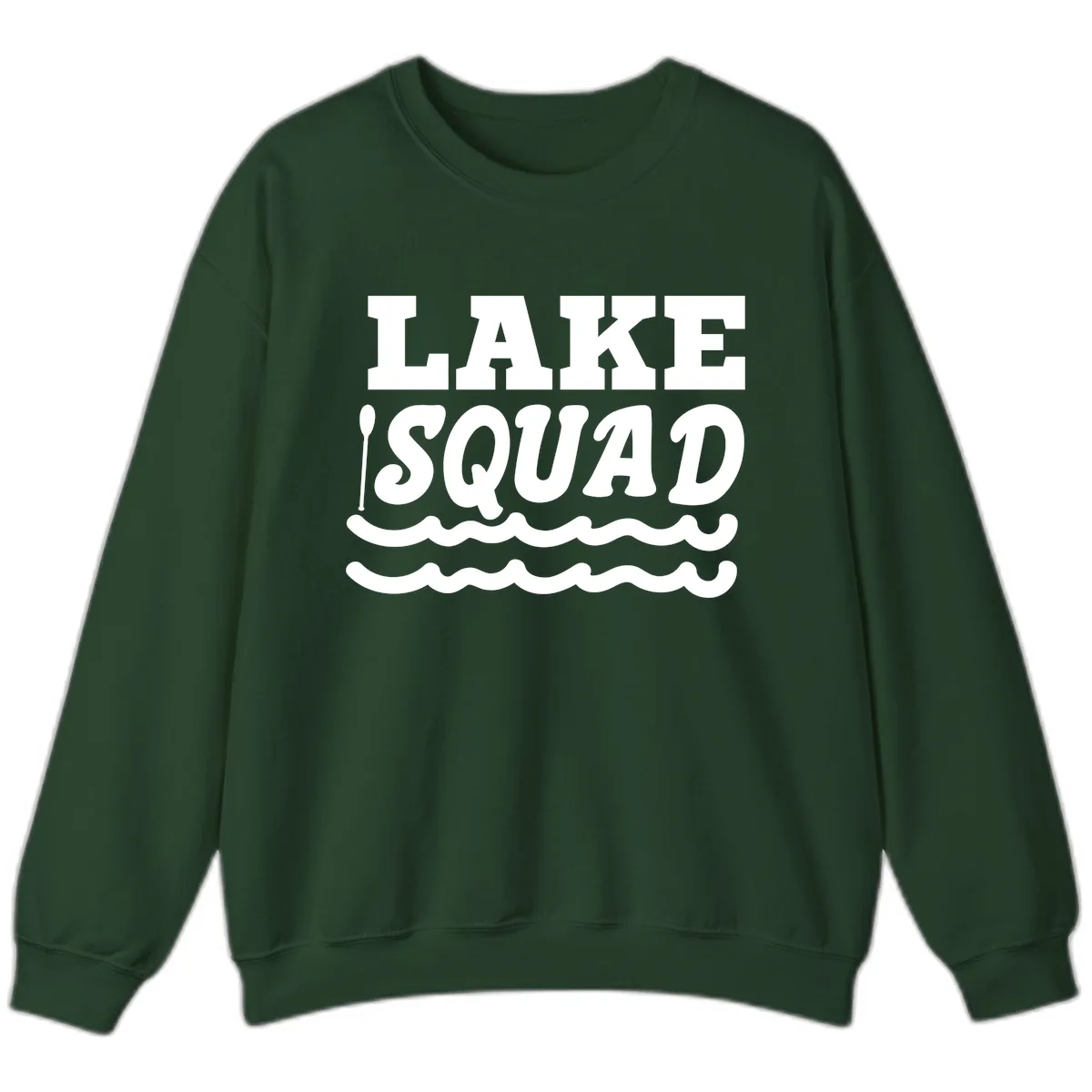 Lake Squad Matching Group Apparel Sweatshirt in Forest Green