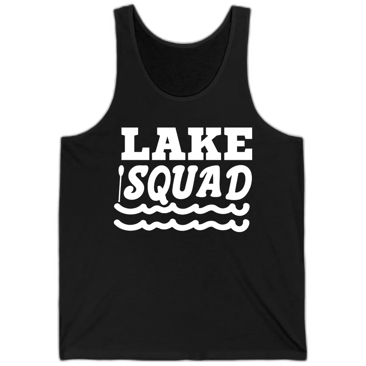 Lake Squad Matching Group Apparel Tank in Black
