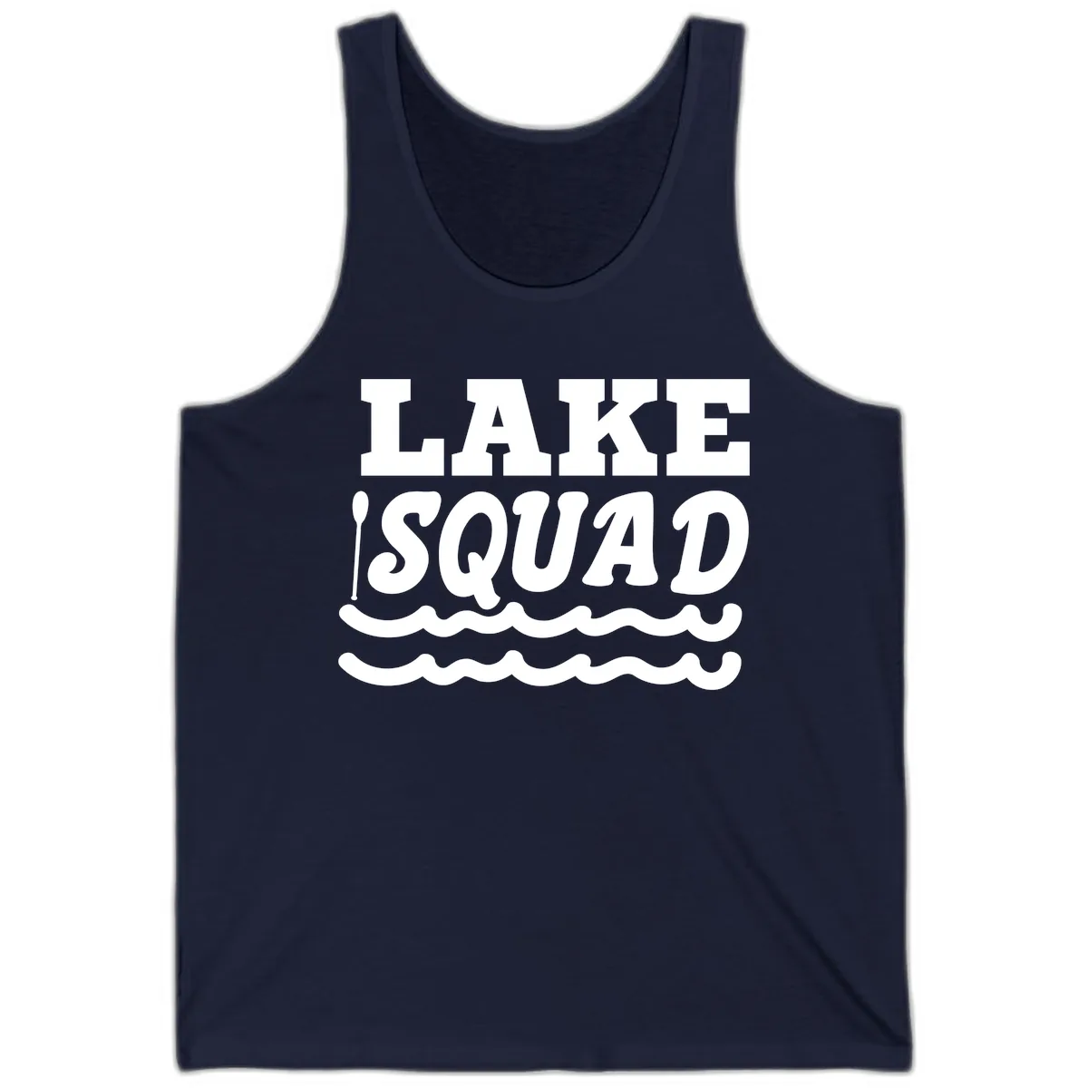 Lake Squad Matching Group Apparel Tank in Navy