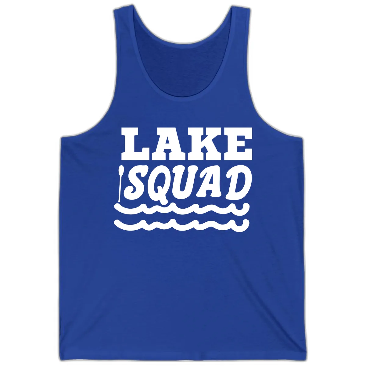 Lake Squad Matching Group Apparel Tank in True Royal