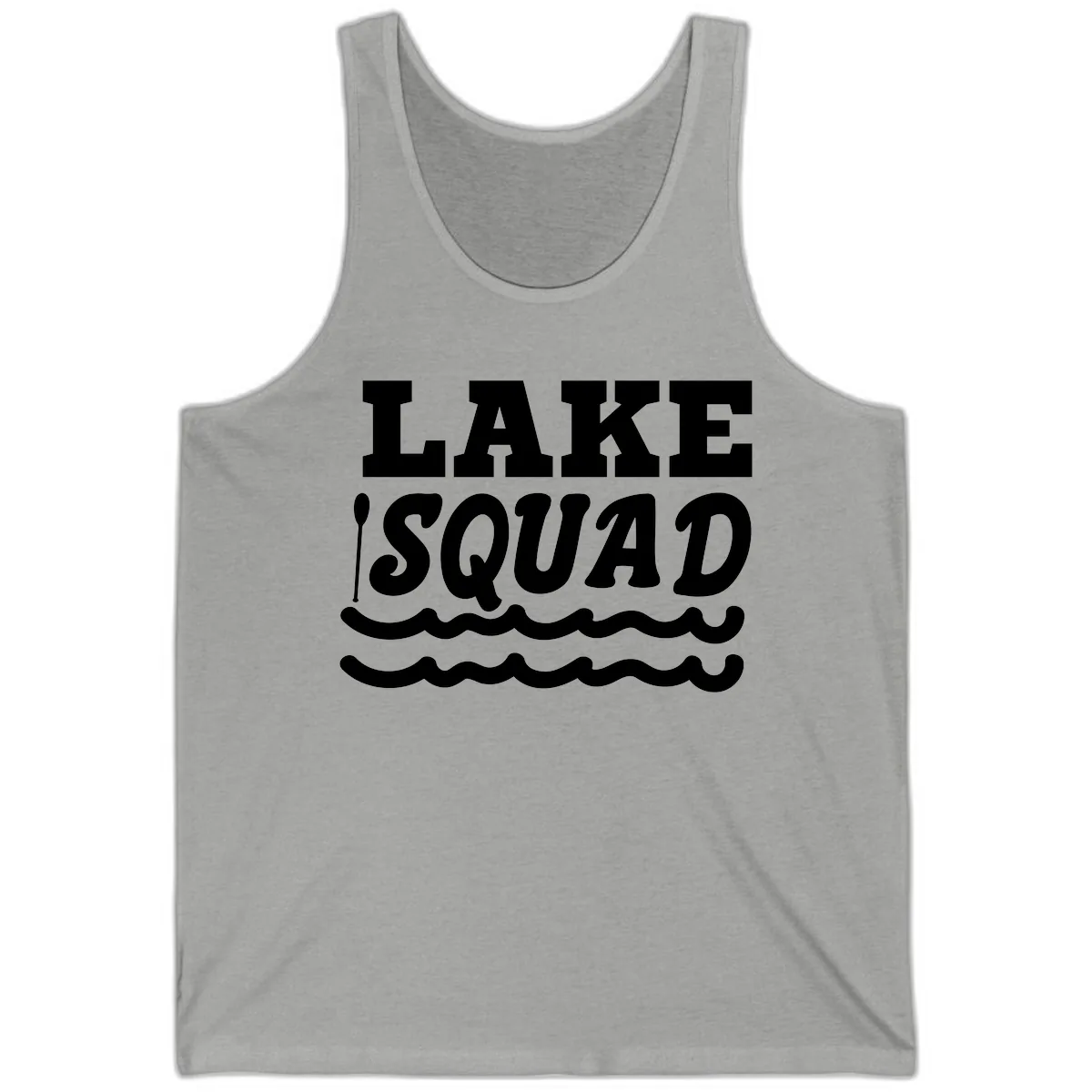 Lake Squad Matching Group Apparel Tank in Athletic Heather