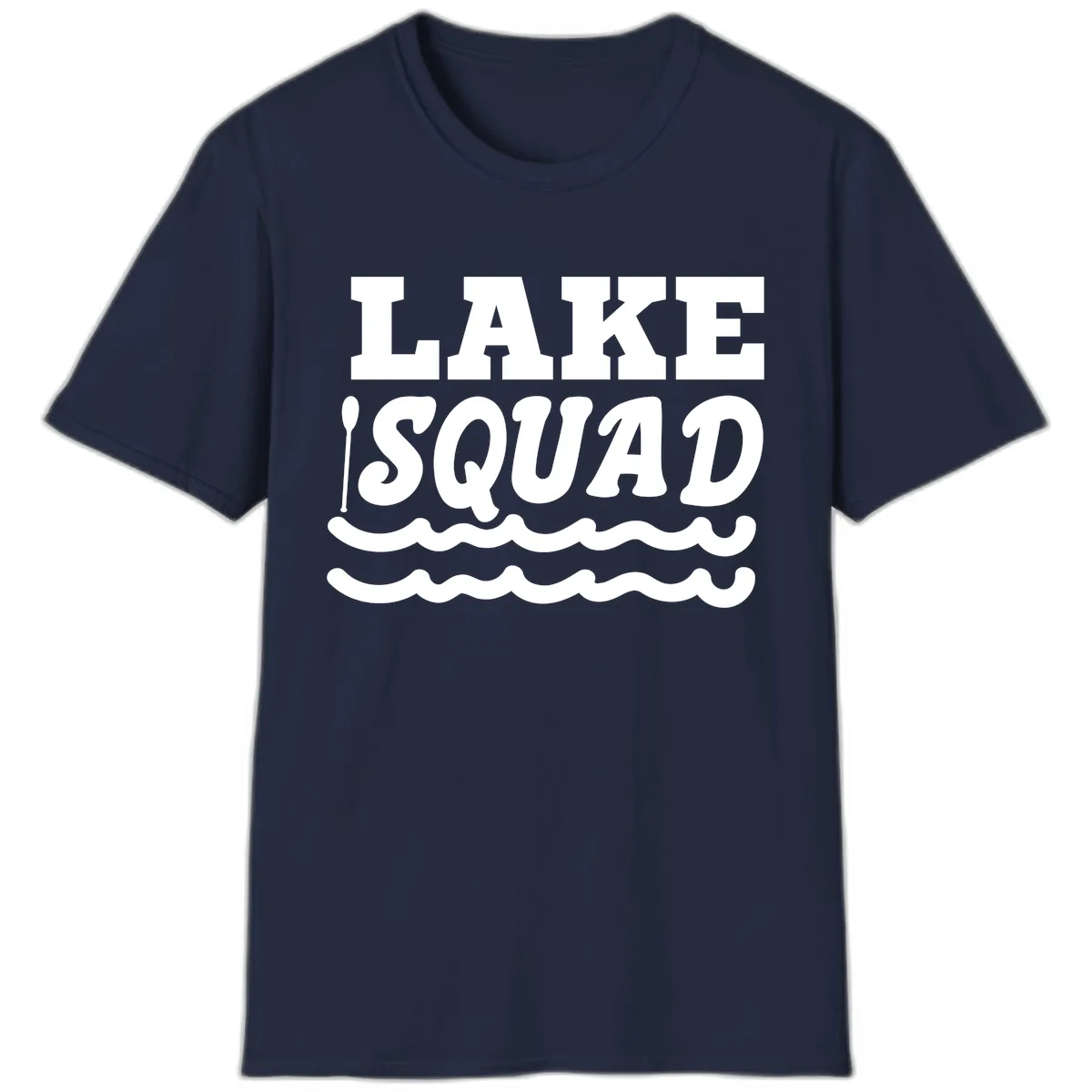 Lake Squad Matching Group Apparel T-Shirt in Navy