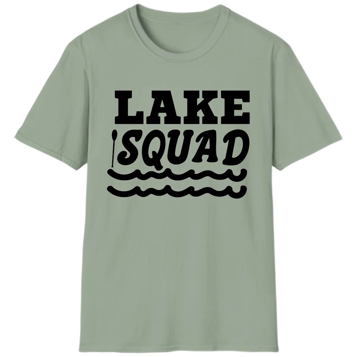 Lake Squad Matching Group Apparel T-Shirt in Sage