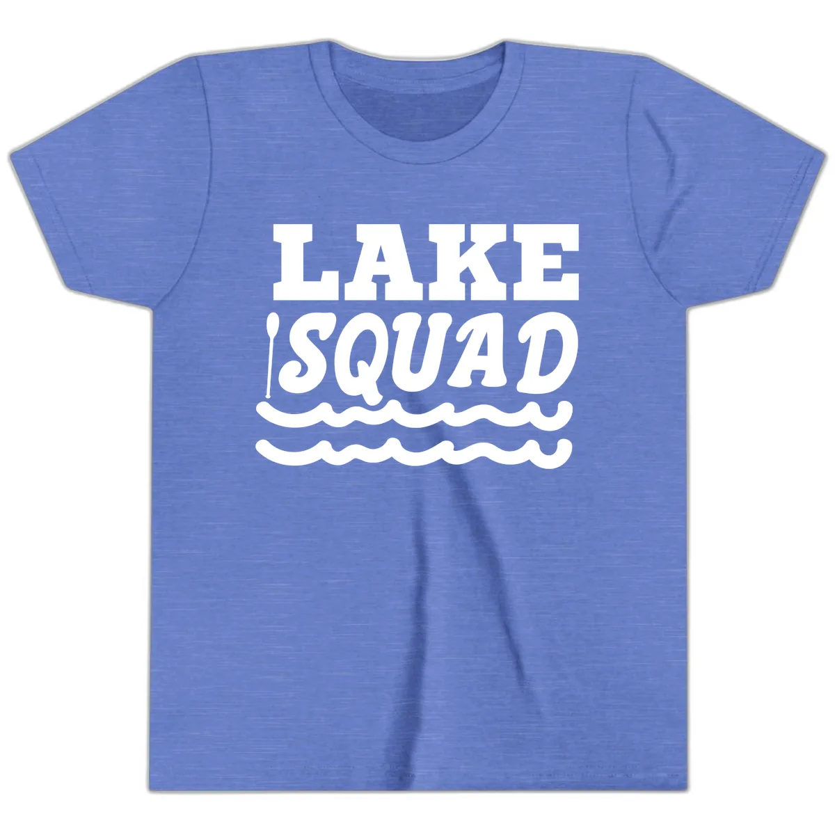 Lake Squad Matching Group Apparel Youth T-Shirt in Heather Columbia Blue