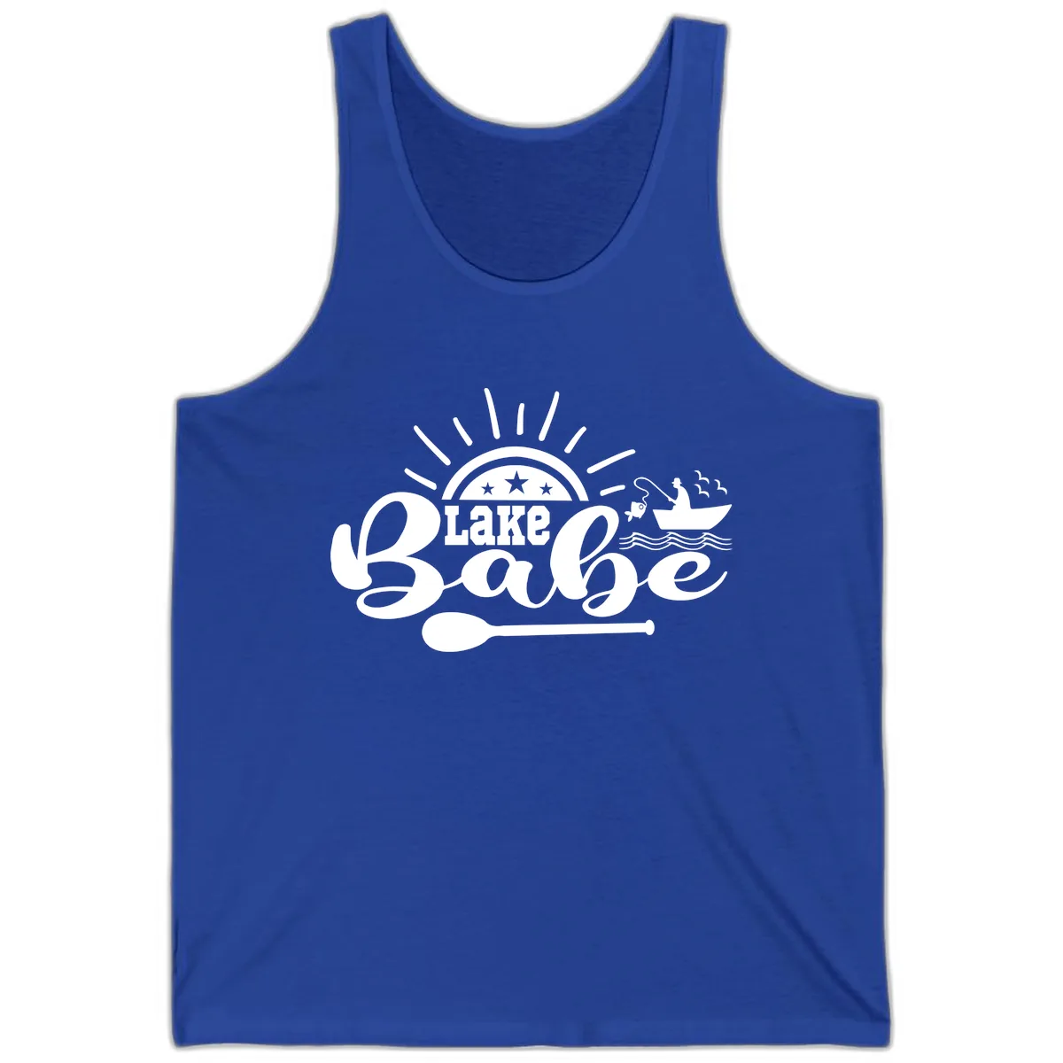 Lake Babe Fishing Boat Design Tank in True Royal