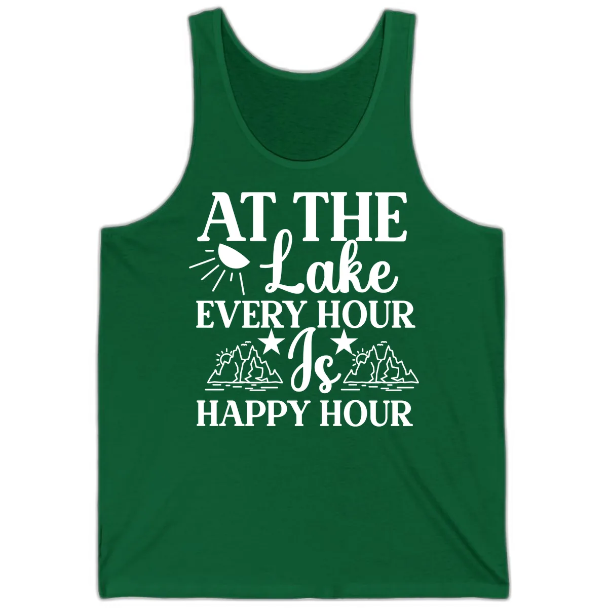 Lake Life Every Hour Is Happy Hour Tank in Kelly
