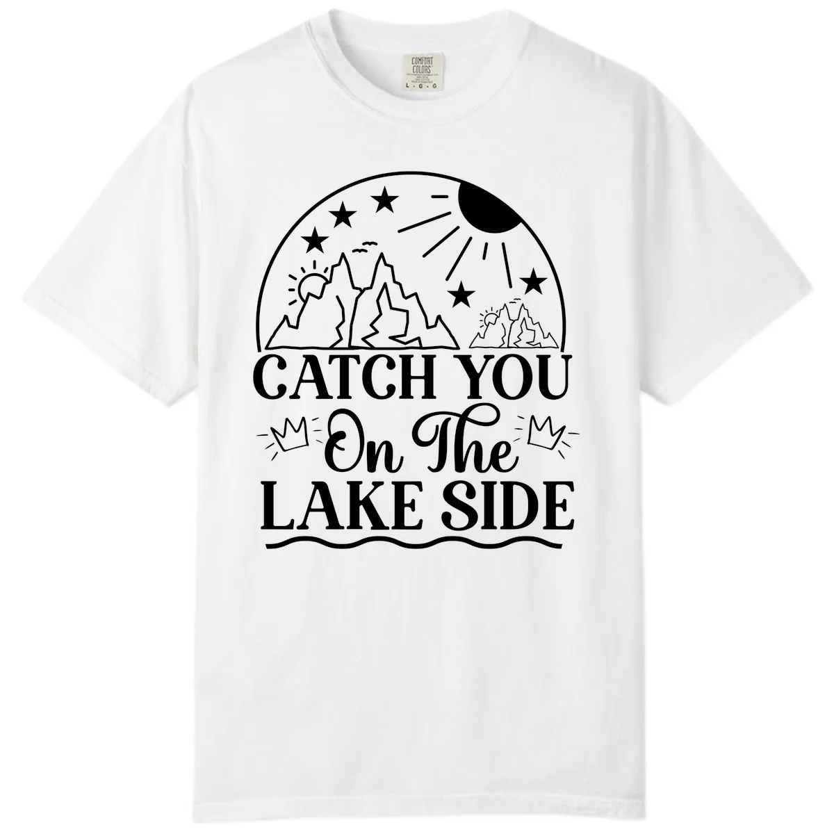 Catch You On The Lake Side Comfort Color in White