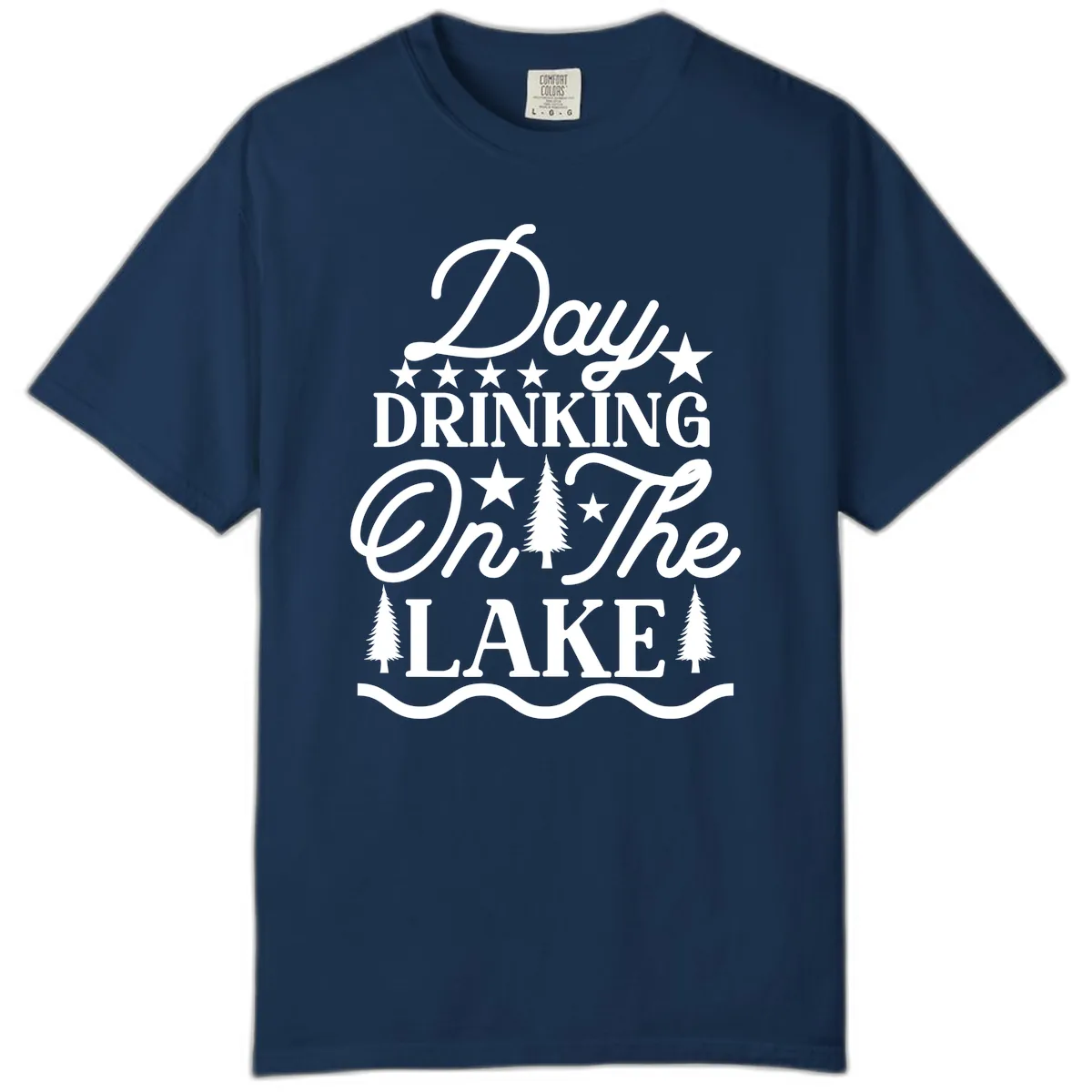 Day Drinking On The Lake Comfort Color in Navy
