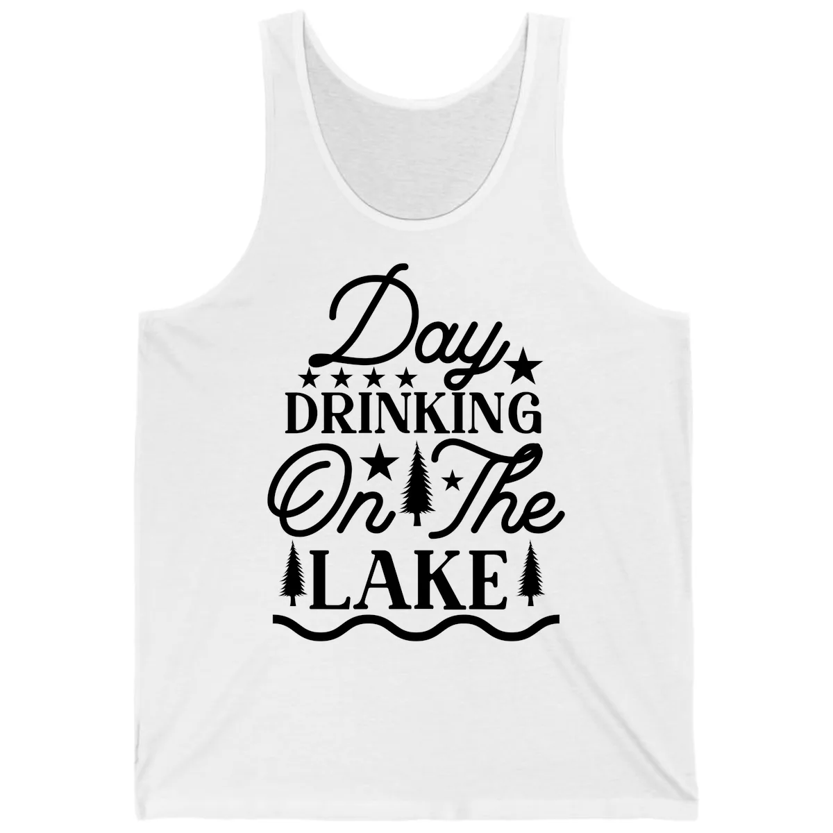 Day Drinking On The Lake Tank in White