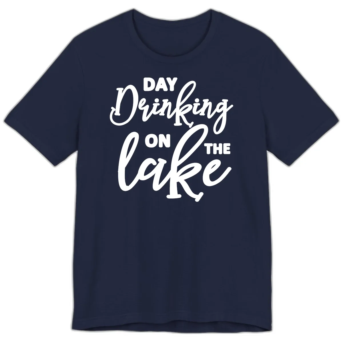 Day Drinking On The Lake Apparel Premium T-Shirt in Navy