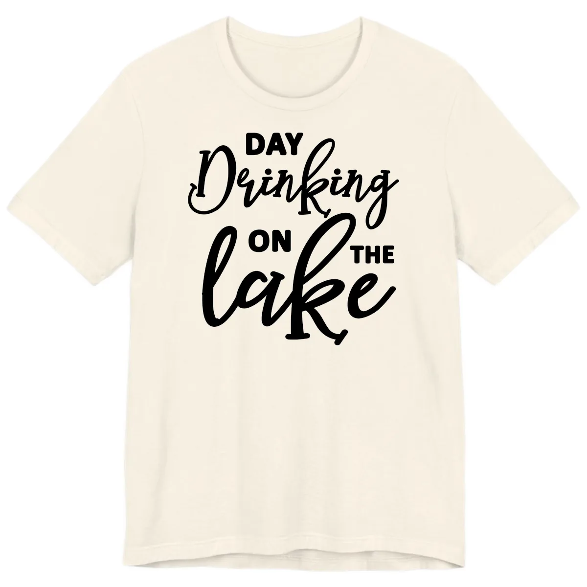 Day Drinking On The Lake Apparel Premium T-Shirt in Natural