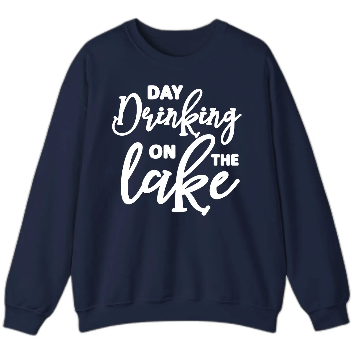 Day Drinking On The Lake Apparel Sweatshirt in Navy