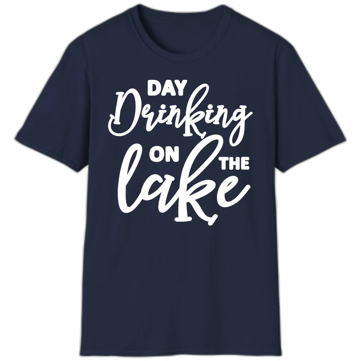 Day Drinking On The Lake Apparel T-Shirt in Navy