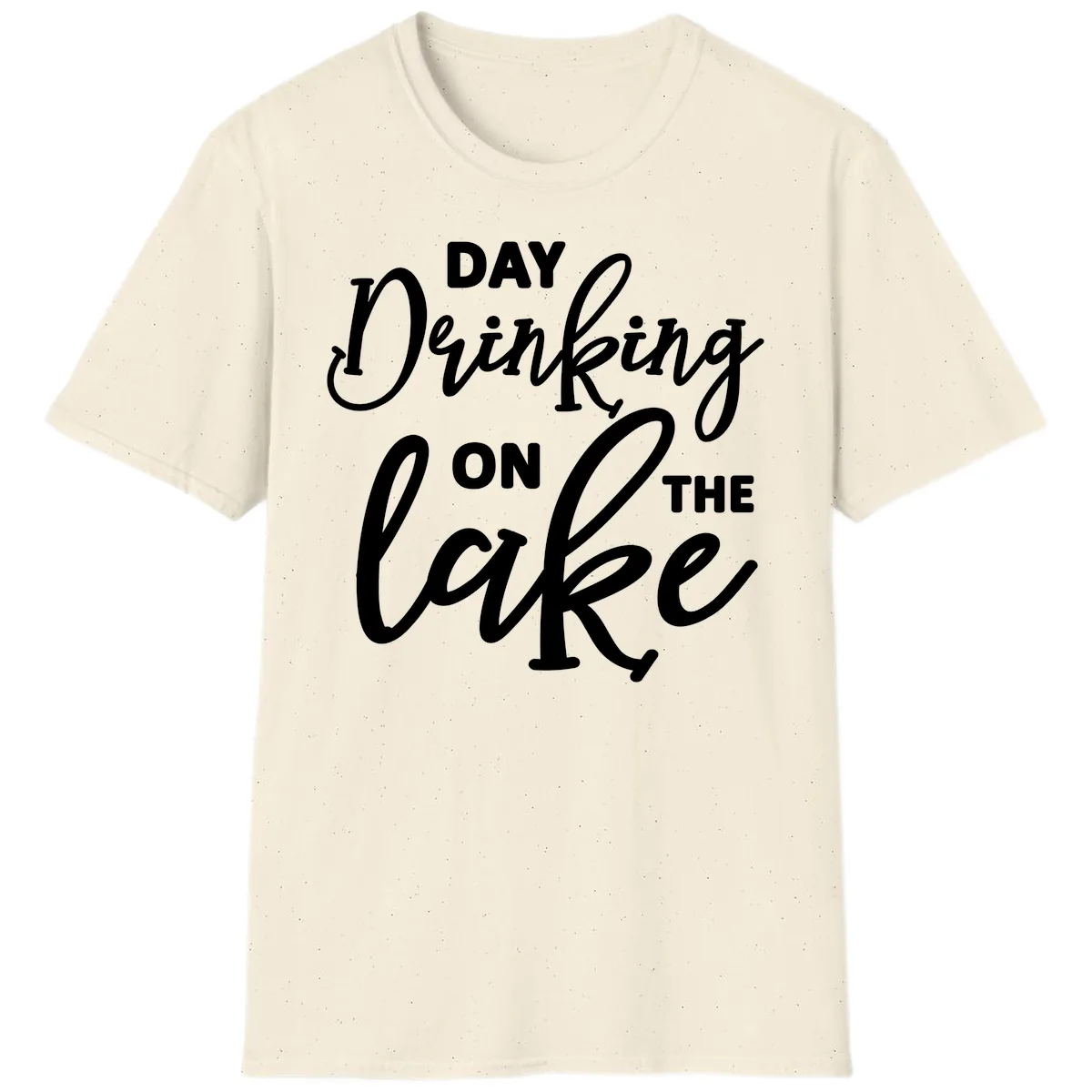 Day Drinking On The Lake Apparel T-Shirt in Natural