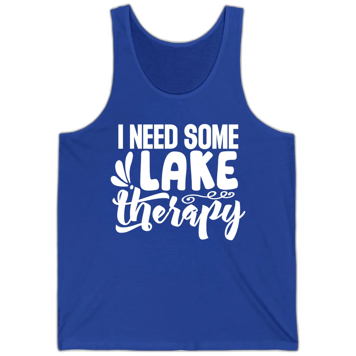 I Need Some Lake Therapy Design Tank in True Royal
