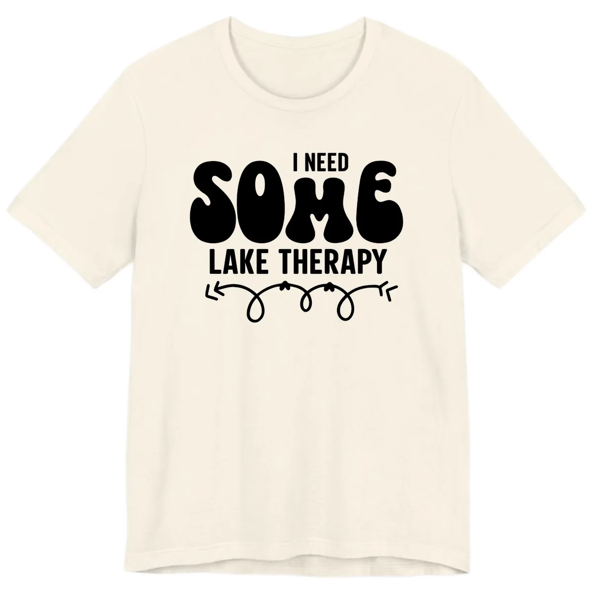 I Need Some Lake Therapy Design Premium T-Shirt in Natural