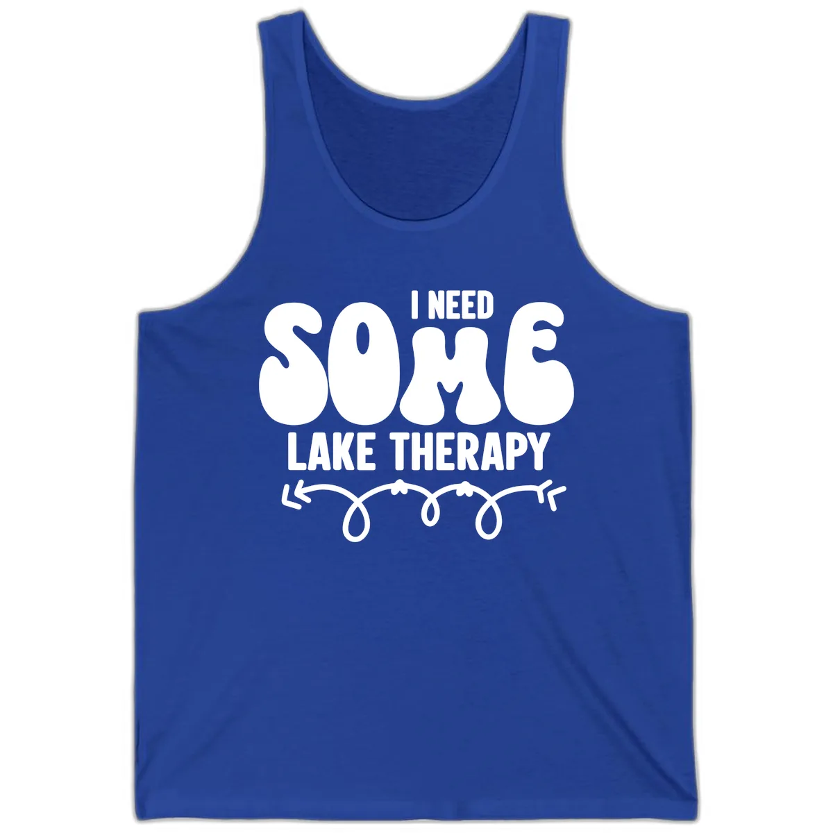 I Need Some Lake Therapy Design Tank in True Royal