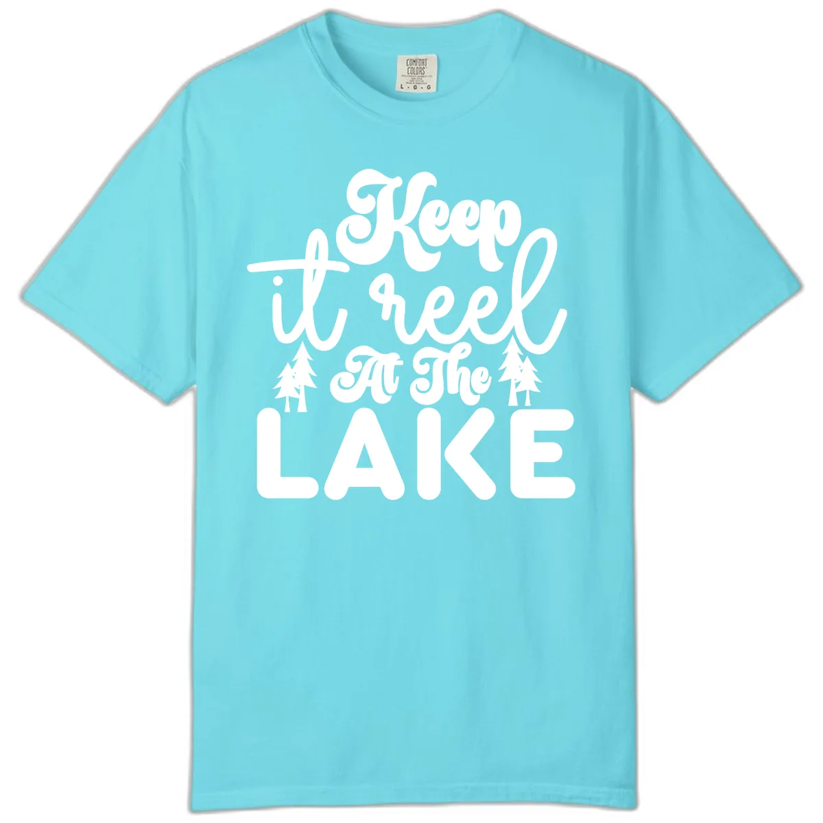 Keep It Reel At The Lake Design Comfort Color in Lagoon Blue