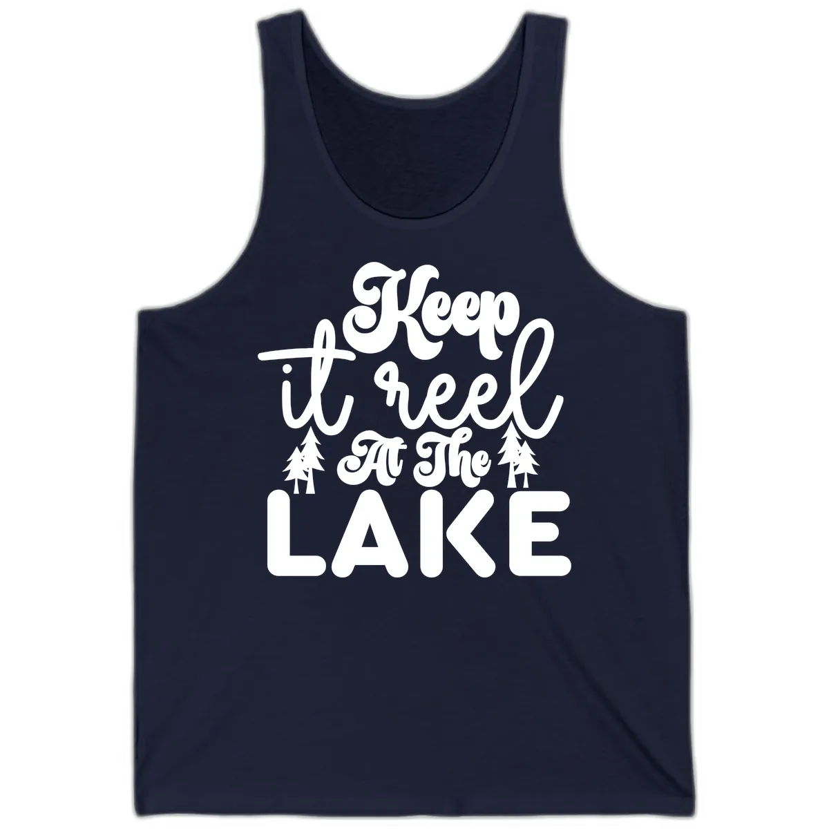 Keep It Reel At The Lake Design Tank in Navy