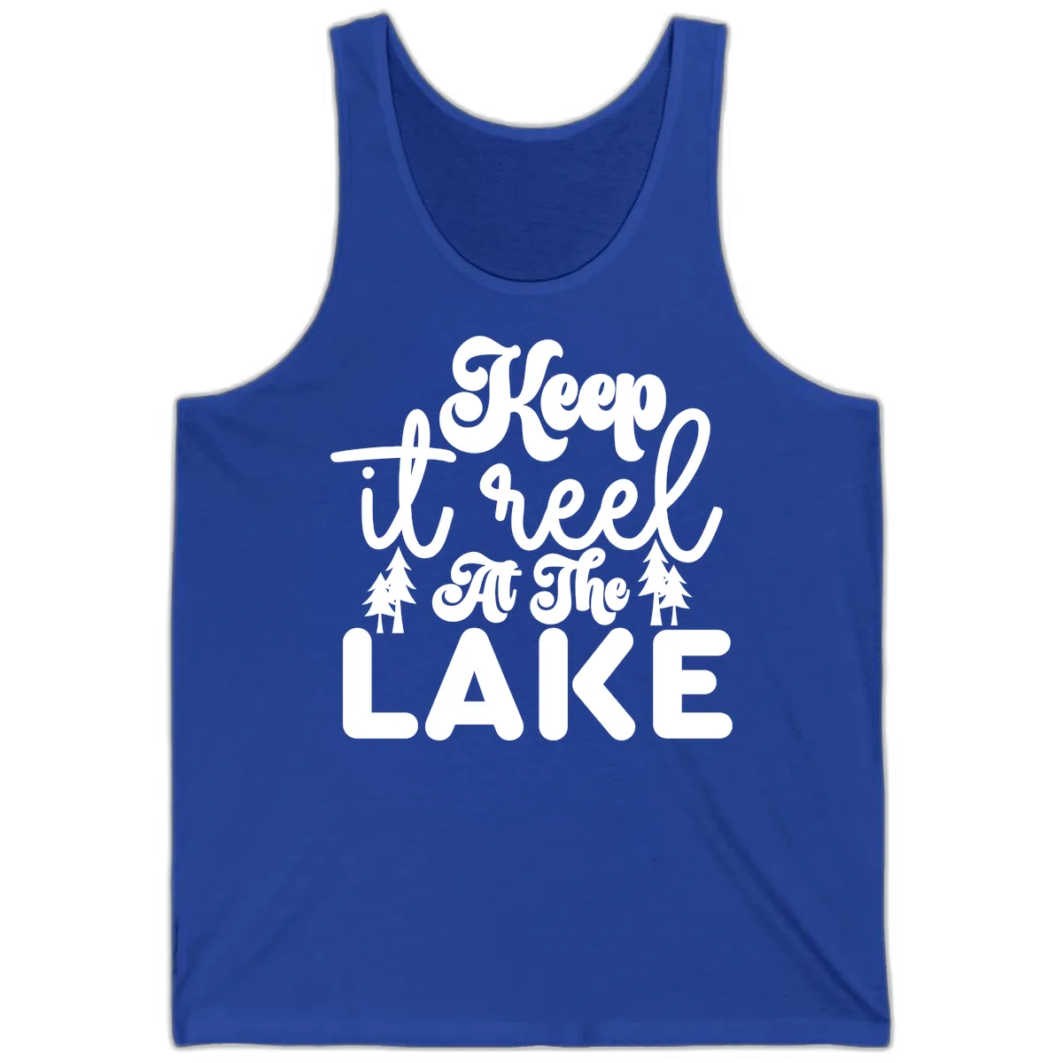 Keep It Reel At The Lake Design Tank in True Royal