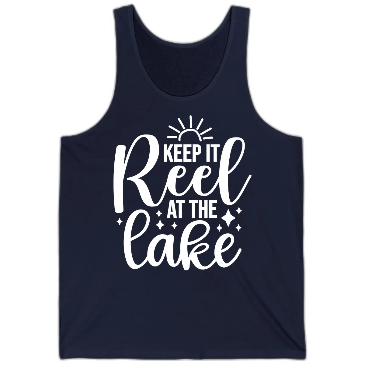 Keep It Reel At The Lake Design Tank in Navy