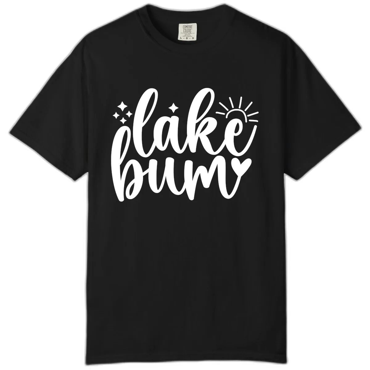 Lake Bum Lifestyle Apparel Comfort Color in Black