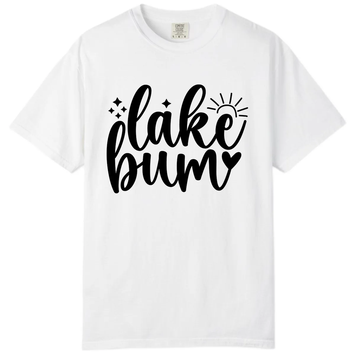 Lake Bum Lifestyle Apparel Comfort Color in White